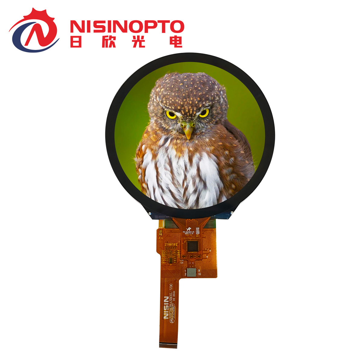 3.4寸800*800高清圆形TFT液晶屏显示总成