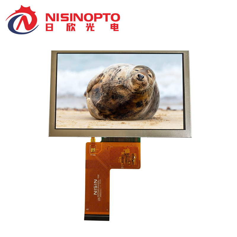 5.0寸800*480横屏方形TFT模组显示总成