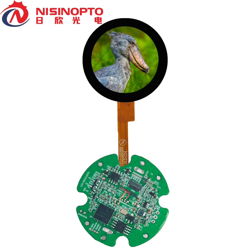 1.65寸360*360智能串口屏带板低能耗宽温显示屏幕