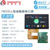 7.0寸1024*600宽温显示触摸屏INCELL全贴合IPS智能家居家电触摸显示屏